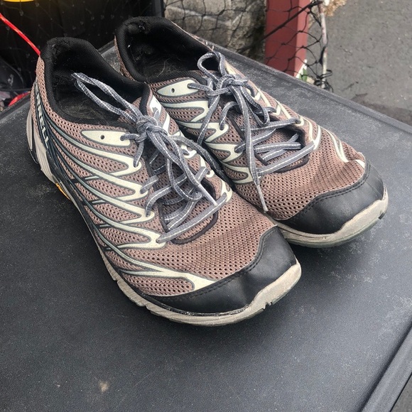 Merrell Mens Bare Access 4 Trail Running Shoes Gray J03925 Lace Up Shoes Sz 10 - Picture 10 of 12